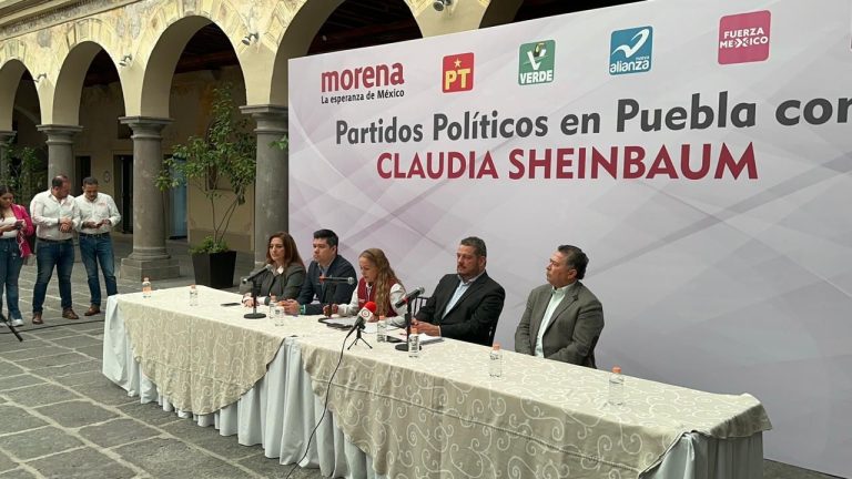 Mega alianza en Puebla a favor de Claudia Sheinbaum