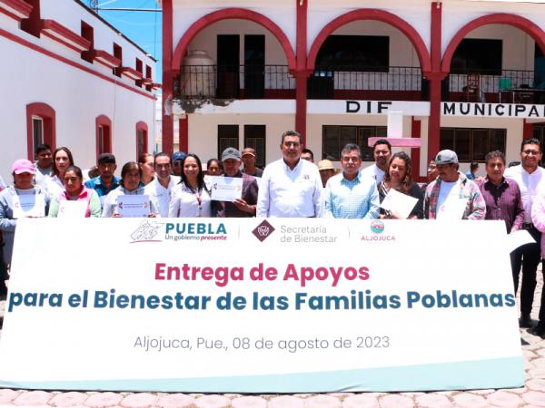 Refuerza Sergio Salomón proyectos en diversos rubros para favorecer a habitantes de Aljojuca