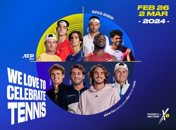 Zverev y Tsitsipas encabezan promocional del Abierto Mexicano de Tenis