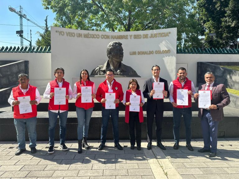 Presidente del PRI recibe constancia como candidato al senado