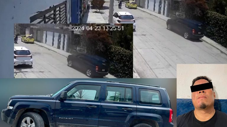 Detienen a presunto ladrón de camioneta en Puebla