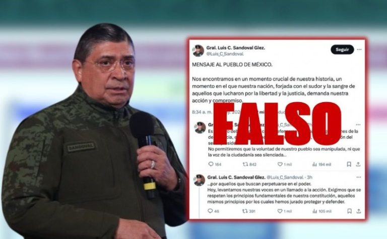 Sobresalta falso mensaje del general Sandoval; Sedena anuncia acción legal