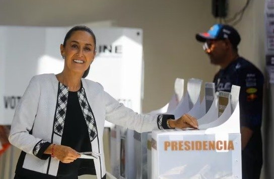 Por quién votó Claudia Sheinbaum; esto dijo al salir de su casilla