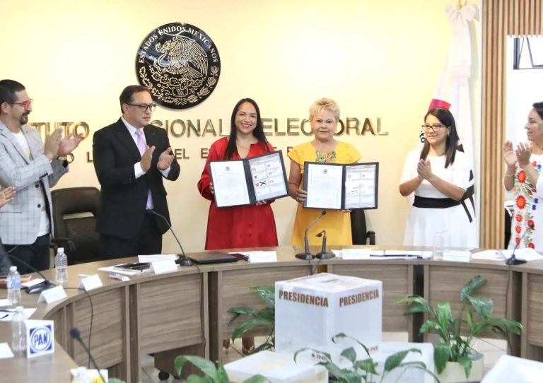 Liz Sánchez recibe constancia de mayoría como Senadora de la República