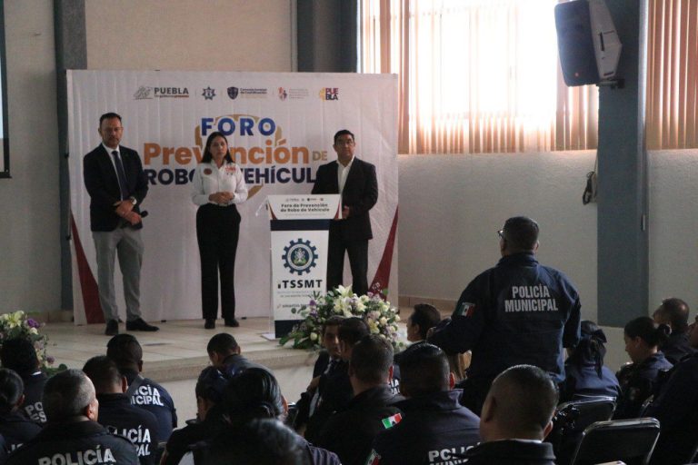 En San Martín Texmelucan, gobierno estatal realiza foro “Prevención de Robo de Vehículo”