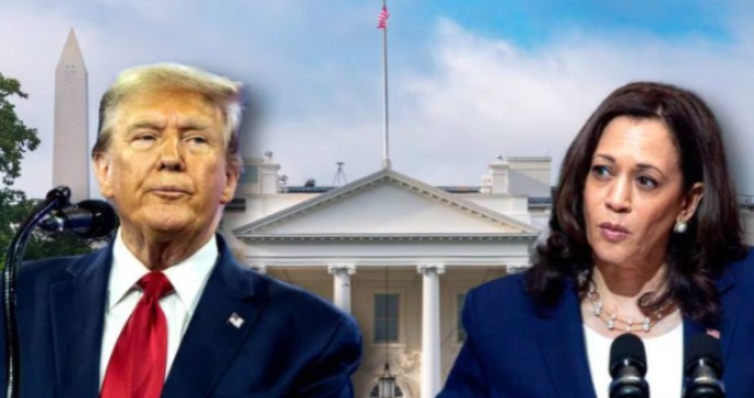Trump señala manipulación de datos ante leve liderazgo de Kamala Harris