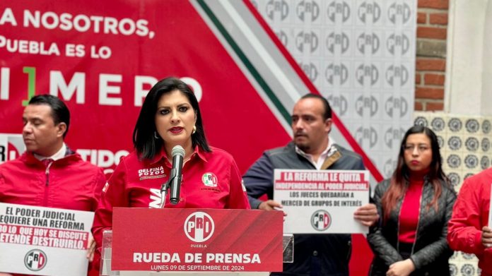 Delfina Pozos, secretaria general del PRI