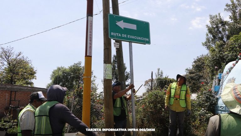 Instala Gobierno del Estado señalética en rutas del Volcán Popocatépetl