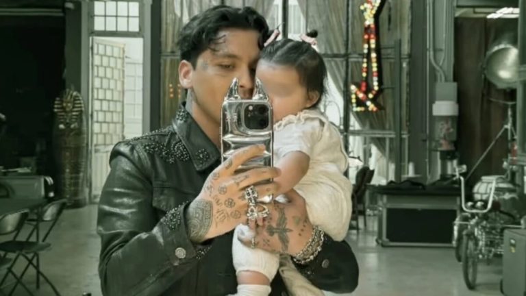 Christian Nodal y su hija Inti se reencuentran tras la visita de Cazzu