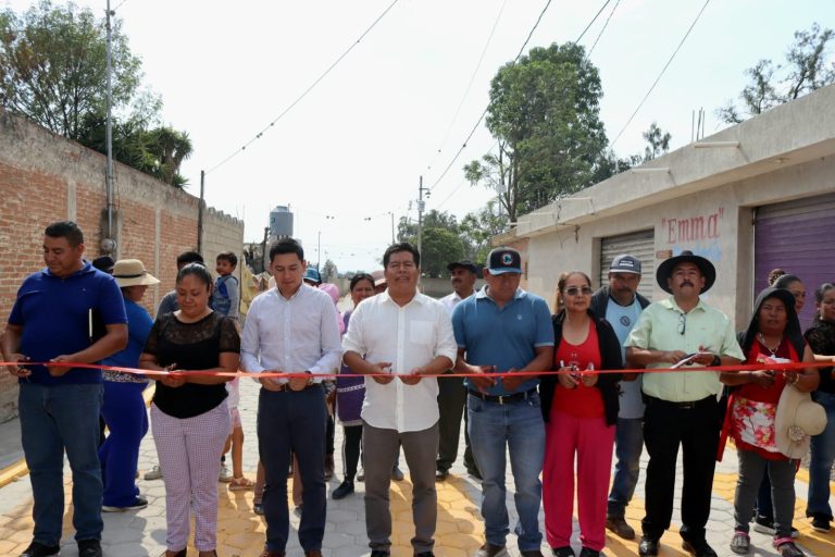 El presidente Mateo Hernández impulsa el desarrollo con nuevas obras en Tecamachalco