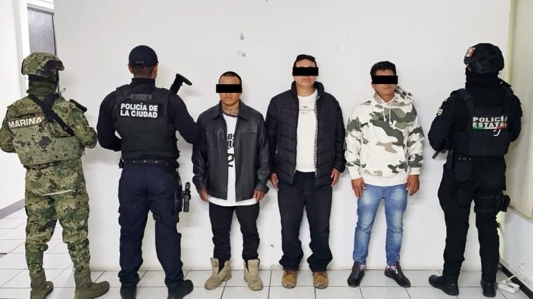 Detienen a tres hombres involucrados en homicidio ocurrido en Amozoc