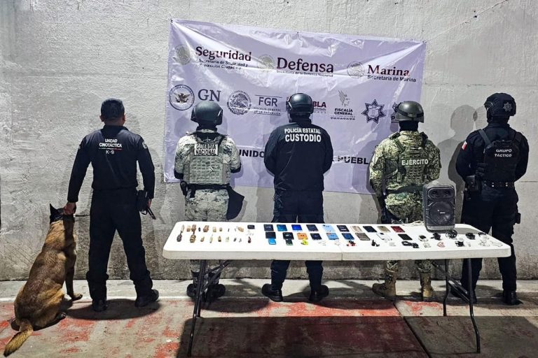 Realizan operativo en el penal de Tecamachalco