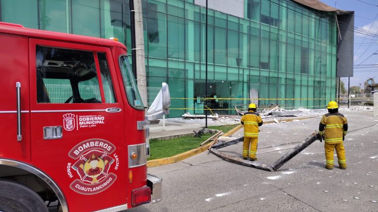 Cae techo del CIS en Cuautlancingo
