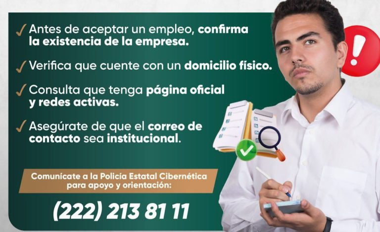 Emite SSP recomendaciones ante ofertas de empleo falsas en plataformas digitales