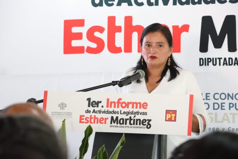 La política vale cuando se traduce en acompañamiento y resultados: Esther Martínez en su Primer Informe Legislativo