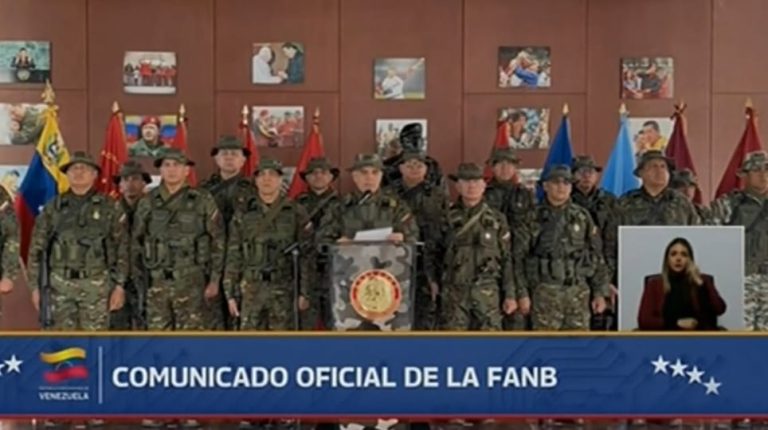 Fuerza Armada Nacional Bolivariana reconoce a Delcy Rodríguez como presidenta encargada de Venezuela 