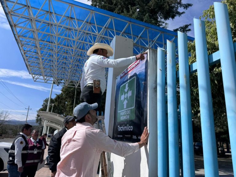 Refuerza gobierno estatal acciones preventivas en rutas de evacuación del Volcán Popocatépetl