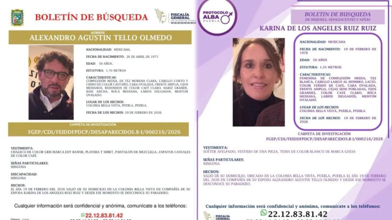 Instituto Oriente emite comunicado por desaparición de dos padres de familia en Puebla