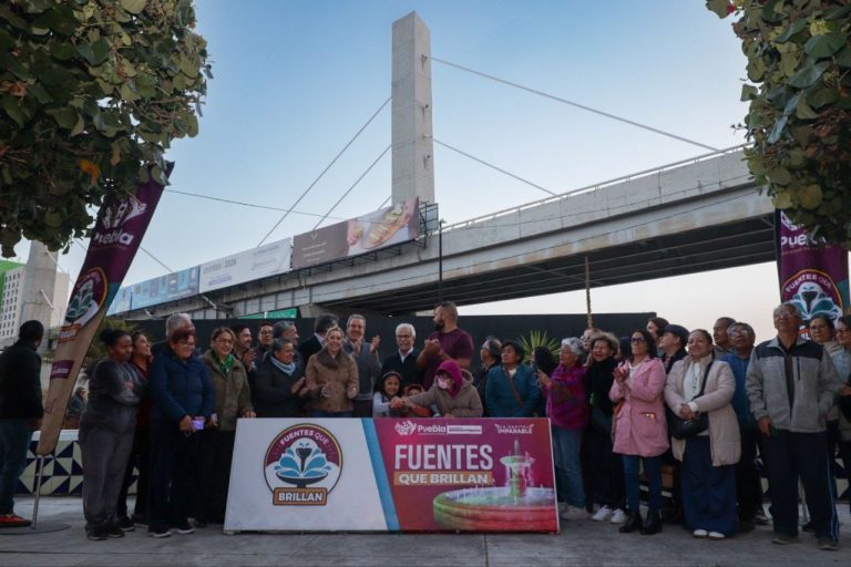 Inaugura Pepe Chedraui mantenimiento integral de la fuente en el Distribuidor Vial 485   