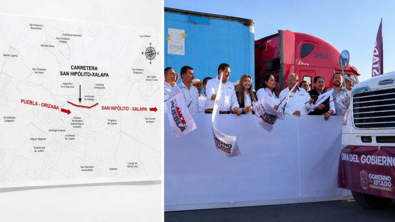 Armenta Mier encabeza banderazo de inicio a modernización de carretera federal San Hipólito-Xalapa