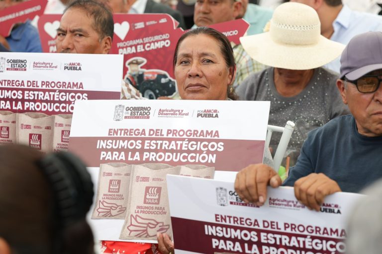 Armenta destina 16 millones de pesos para campesinos y viveristas en Palmar de Bravo