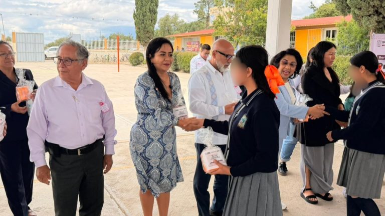 Asiste la diputada Celia Bonaga a la entrega de productos de gestión menstrual en Palmar de Bravo