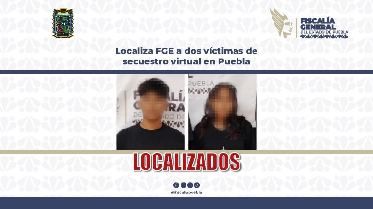Evitan tragedia: rescatan a jóvenes víctimas de secuestro virtual en Puebla